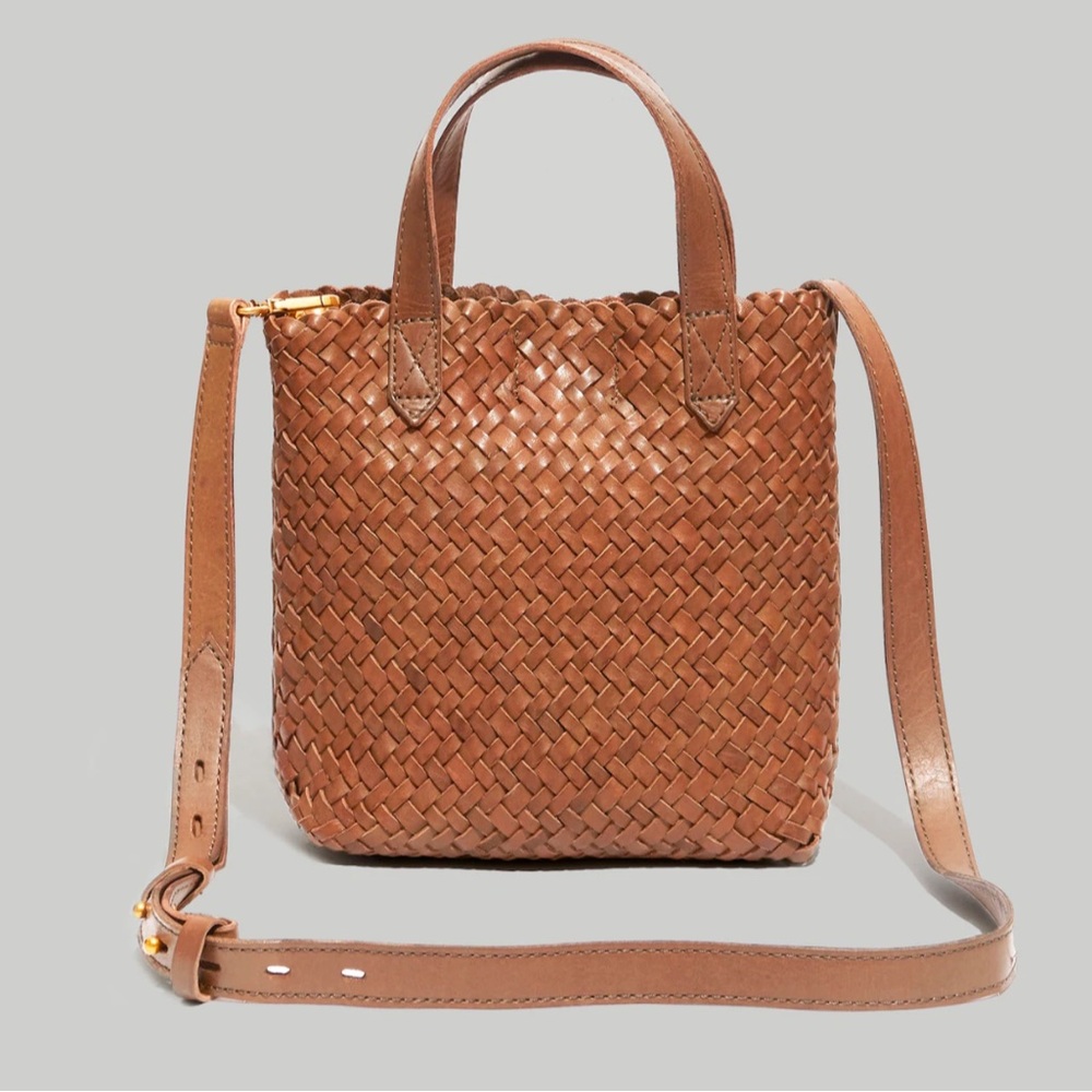 The Small Transport Crossbody: Woven Leather Edition